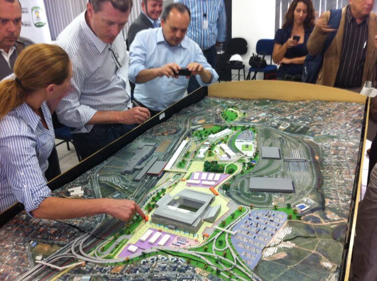 Apresentação da Maquete das obras da Arena Corinthians e entorno à FIFA